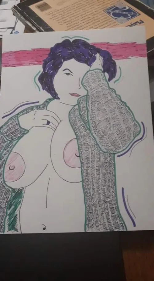 #1 by me - ink and marker on paper Thumbnail