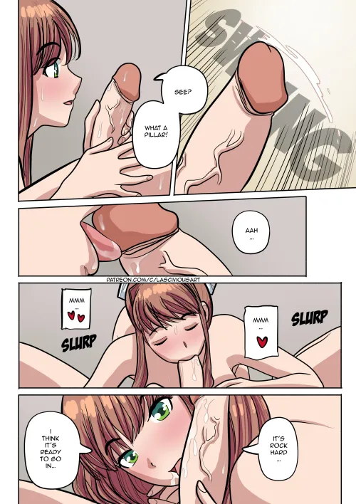 A page from (LasciviousArt)’s latest [Doki Doki Literature Club] doujinshi chapter “Mama and papa - part 5” Thumbnail
