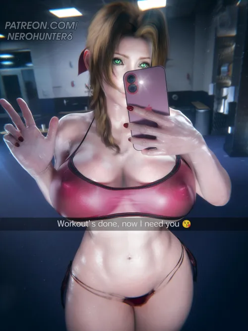Aerith ready for another workout (NeroHunter3D) Thumbnail