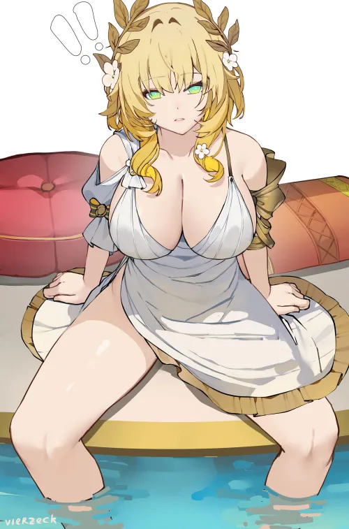 Aglaea with her legs spread Thumbnail