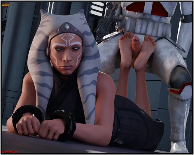 Ahsoka with a bored expression giving a footjob (snafusevsix) Thumbnail
