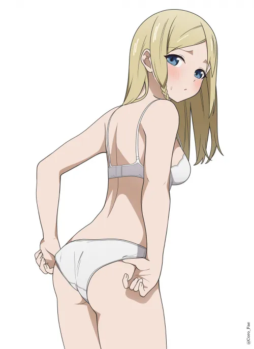 Ai Hayasaka Blushing In Her White Panties  Thumbnail
