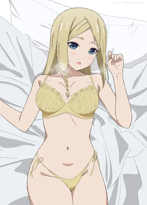 Ai Hayasaka Laying In Bed In Lingerie  Thumbnail