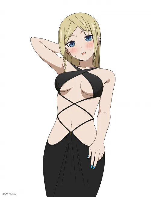 Ai Hayasaka Showing Off Her Sexy Black Dress Thumbnail