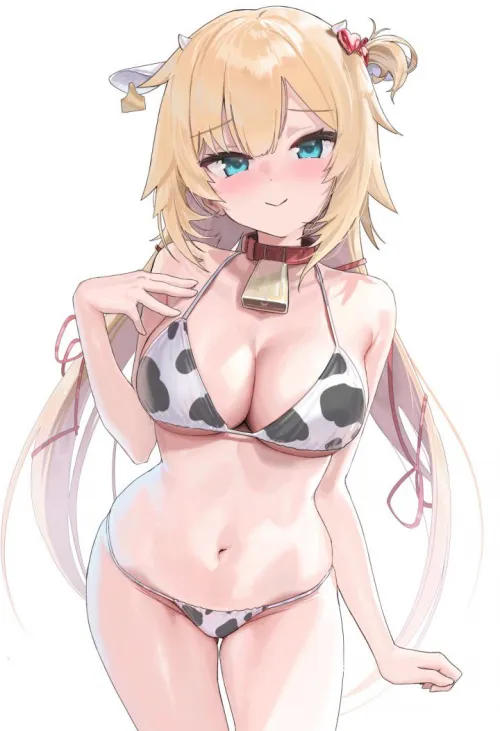 [Akai Haato] Haachama in cow bikini Thumbnail