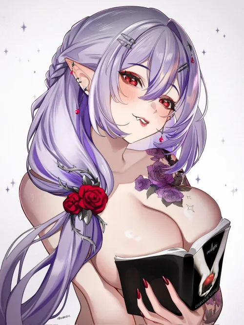 Alchevic's boobs in book [Indie VTuber] Thumbnail