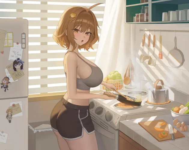 Anis cooking breakfast (Welsh) [Goddess of Victory: Nikke] Thumbnail