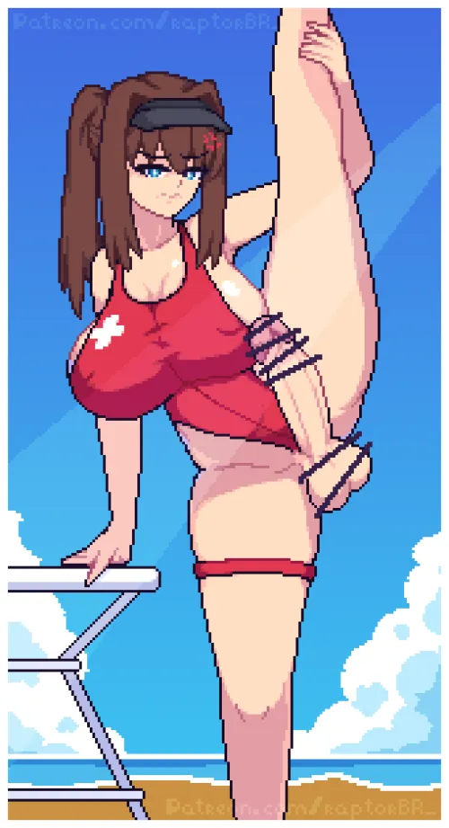 Aoko Popped one during her stretches [art by raptorbr_] Thumbnail