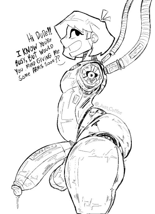 Armless Android Girl Thumbnail