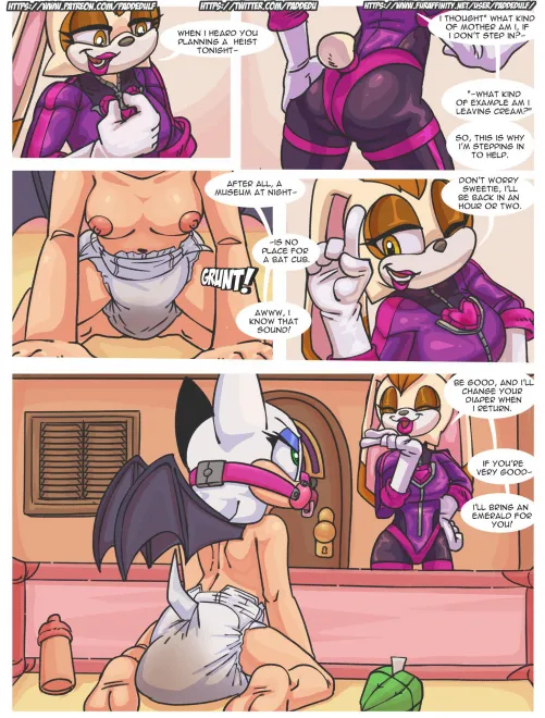 (Art by Paddedulf) Vanilla and Rouge. Thumbnail