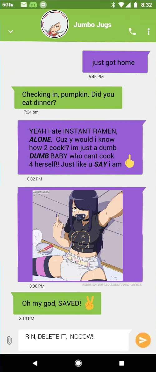 (Art by RedModa) “messages..” Thumbnail