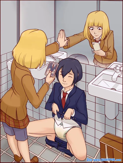 (Art by Zee) “bathroom break..!” Thumbnail