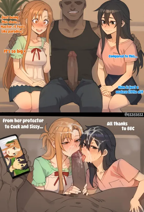 Asuna turns her boyfriend into a sissy whore. Thumbnail