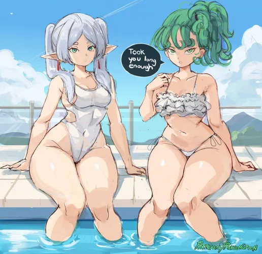 At the swimming pool (By @rakeenart) Thumbnail