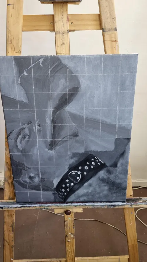 Bdsm oil painting in progress Thumbnail