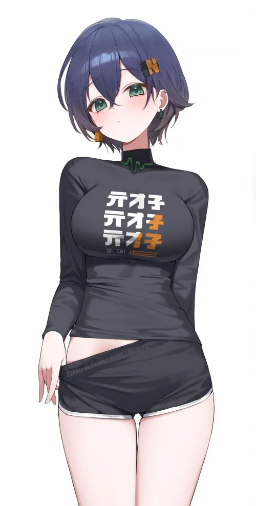 Belle in dolphin shorts (N4 H4M) [Zenless Zone Zero] Thumbnail