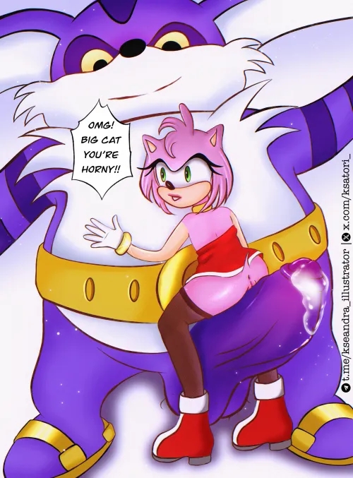 Big The Cat and Amy (by me)
 Thumbnail