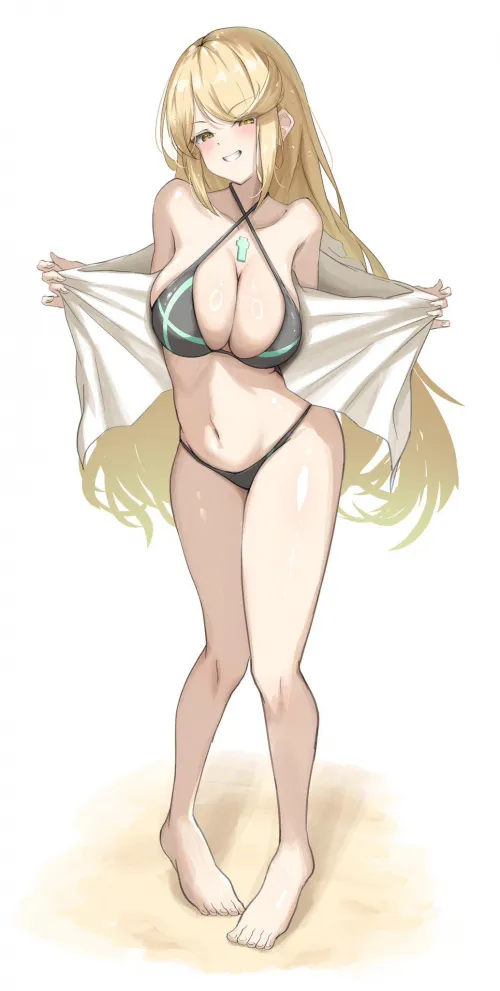 Bikini Mythra [Xenoblade] (1034X2048) Thumbnail
