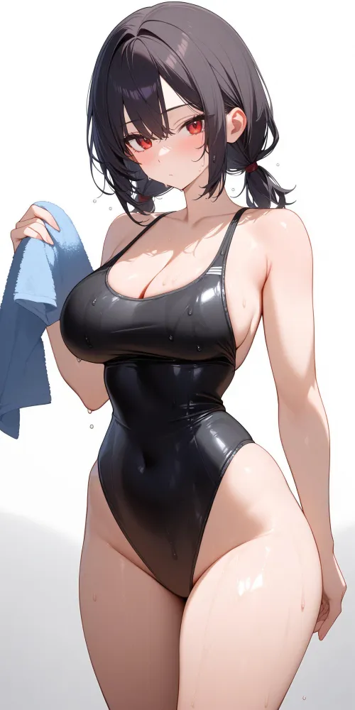 Black Competition Swimsuit  Thumbnail