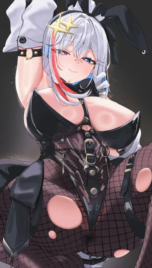 Black leotard and brown legwear (krabking42) [Original] Thumbnail