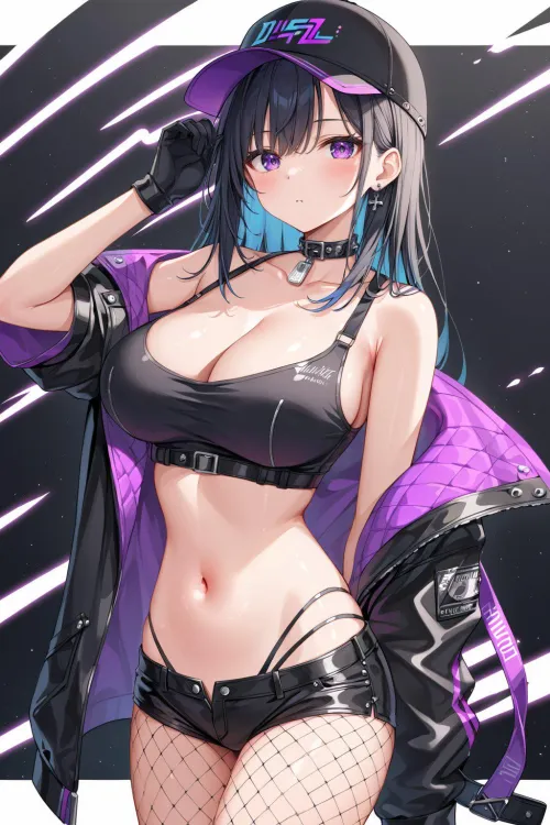 Black/Purple Techwear Thumbnail