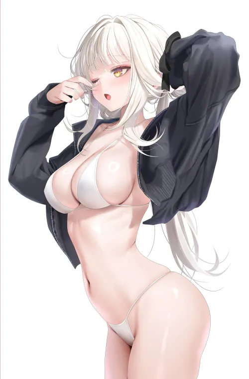 Blanc with black jacket (RUHEE ルヒ / RUHEE_GN) Thumbnail