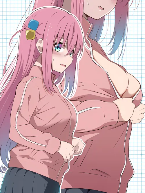 Bocchi Teasing Her Big Tits Thumbnail