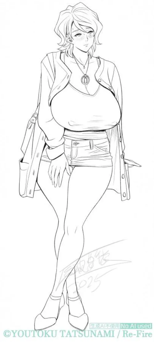 Braless mommy Mikie Thumbnail