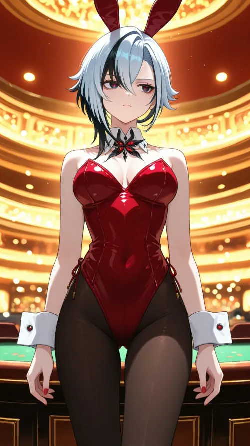 Bunny Arlecchino [Genshin Impact] (900x1600) Thumbnail