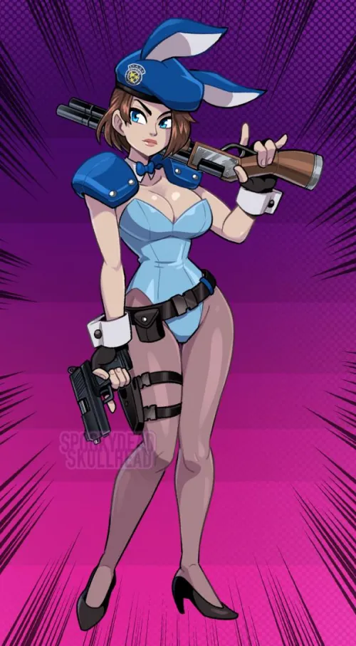Bunny Jill is lock and loaded (SpookyDead SkullHead) Thumbnail