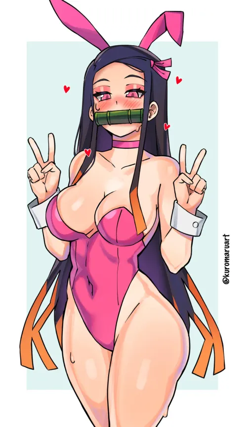 Bunny Nezuko by (Kuromaruart) Thumbnail