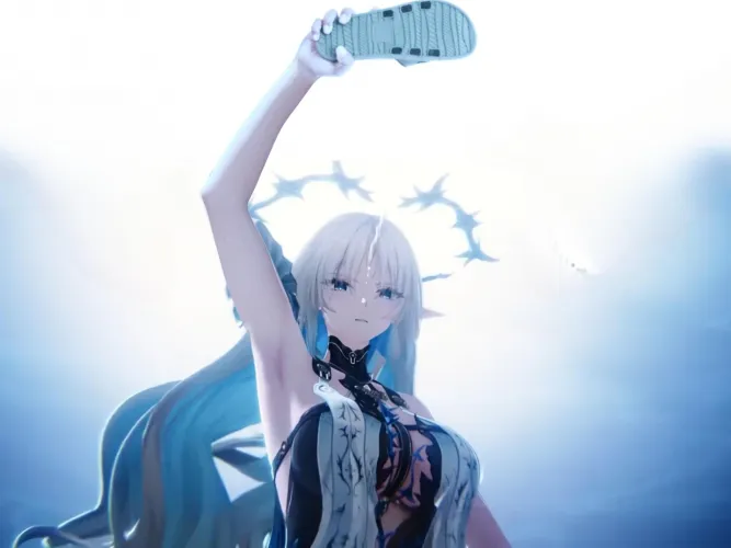 Cartethyia is delivering punishment with her flip-flop [Wuthering Waves] Thumbnail