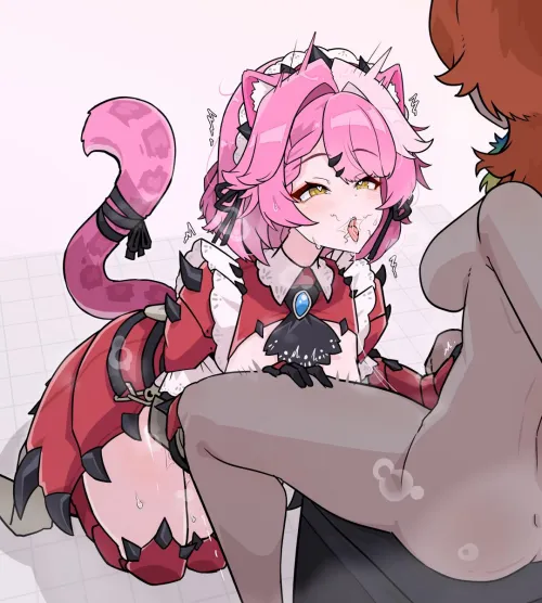 Cat eat chicken Thumbnail