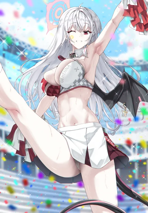 Cheerleader Haruna (eggtart3231) [Blue Archive] Thumbnail