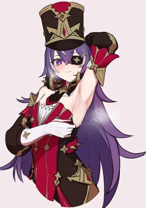 chevreuse letting you peek at her sweaty pit Thumbnail