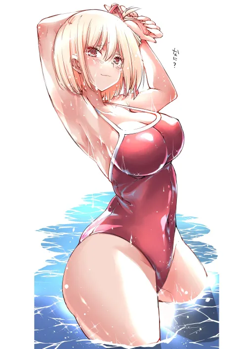 Chisato Stretching In Her Swimsuit Thumbnail