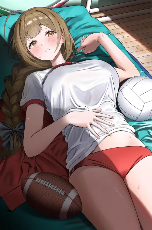 Chiyuki exhausted after match Thumbnail
