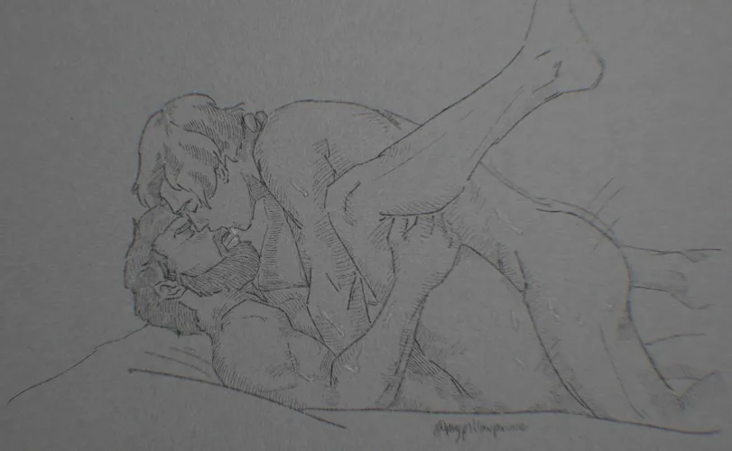 Chris x Leon (art by me) Thumbnail