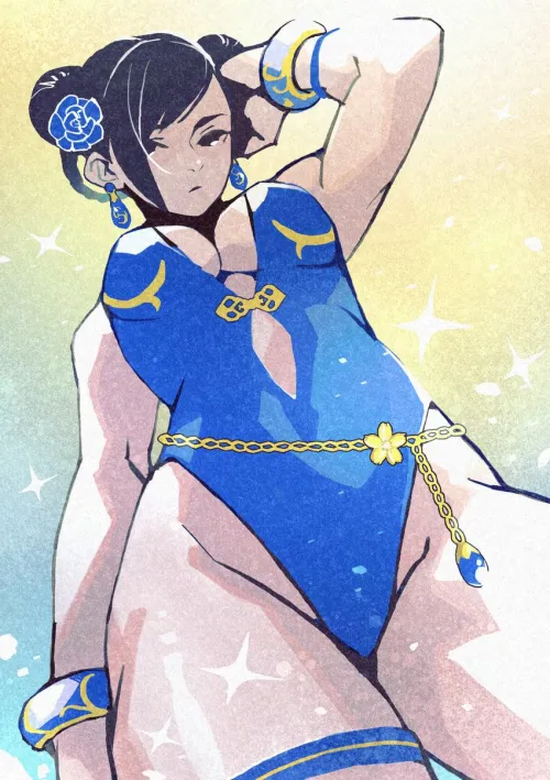 Chun-Li artwork by (e-kaki), Thumbnail
