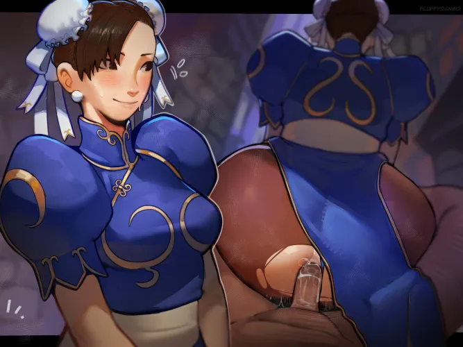 Chun-Li artwork by (FluffyDango) Thumbnail
