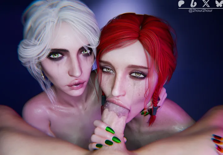 Ciri x Triss Merigold POV BJ (2hour2) Thumbnail
