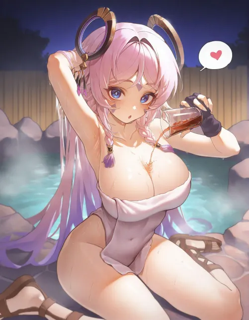 Citlali in onsen  Thumbnail