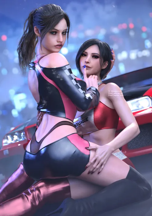 Claire & Ada - Racer Queens (AkanesArts) Thumbnail