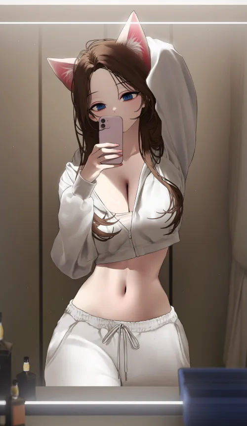 Cropped Hoodie Selfie  Thumbnail