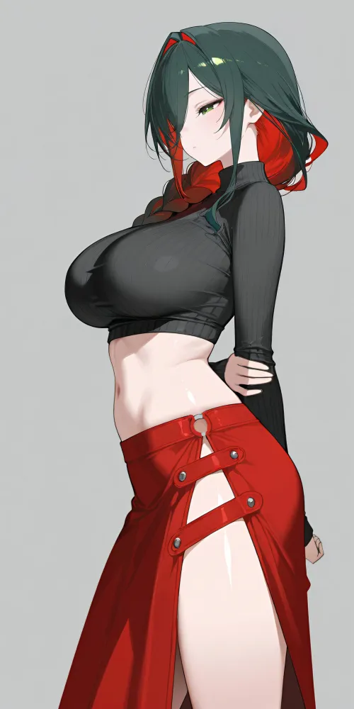 Cropped Sweater & Long Skirt Thumbnail