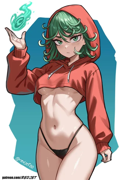 Crop-Top Hoodie Tatsumaki [Hololive] Thumbnail