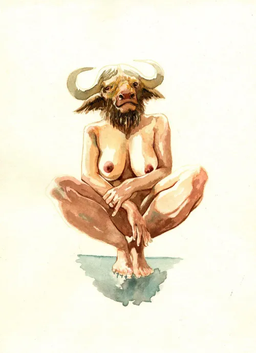 Crouching Buffalo Thumbnail