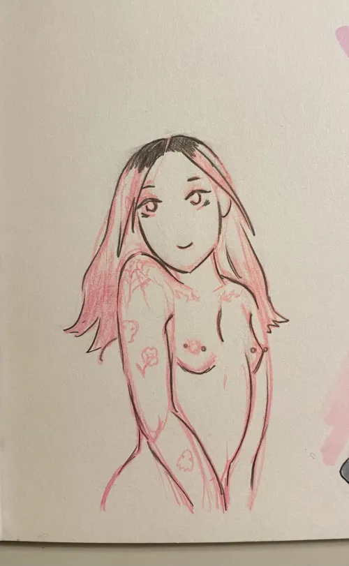 Cute girl doodle :D Thumbnail