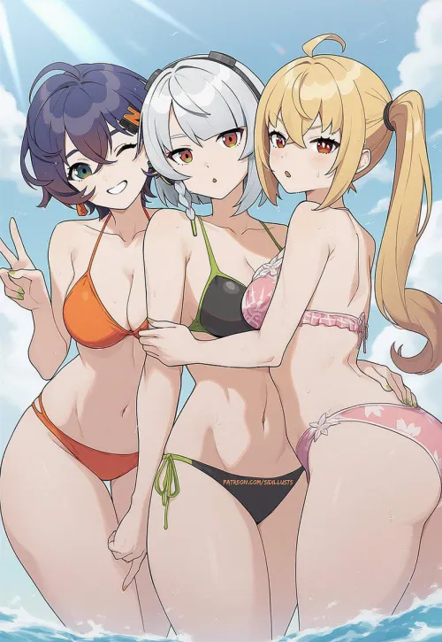 Cuties at the beach Thumbnail