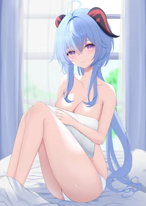 Daily Ganyu Lewdie #1105 Comfy Morning~ Thumbnail